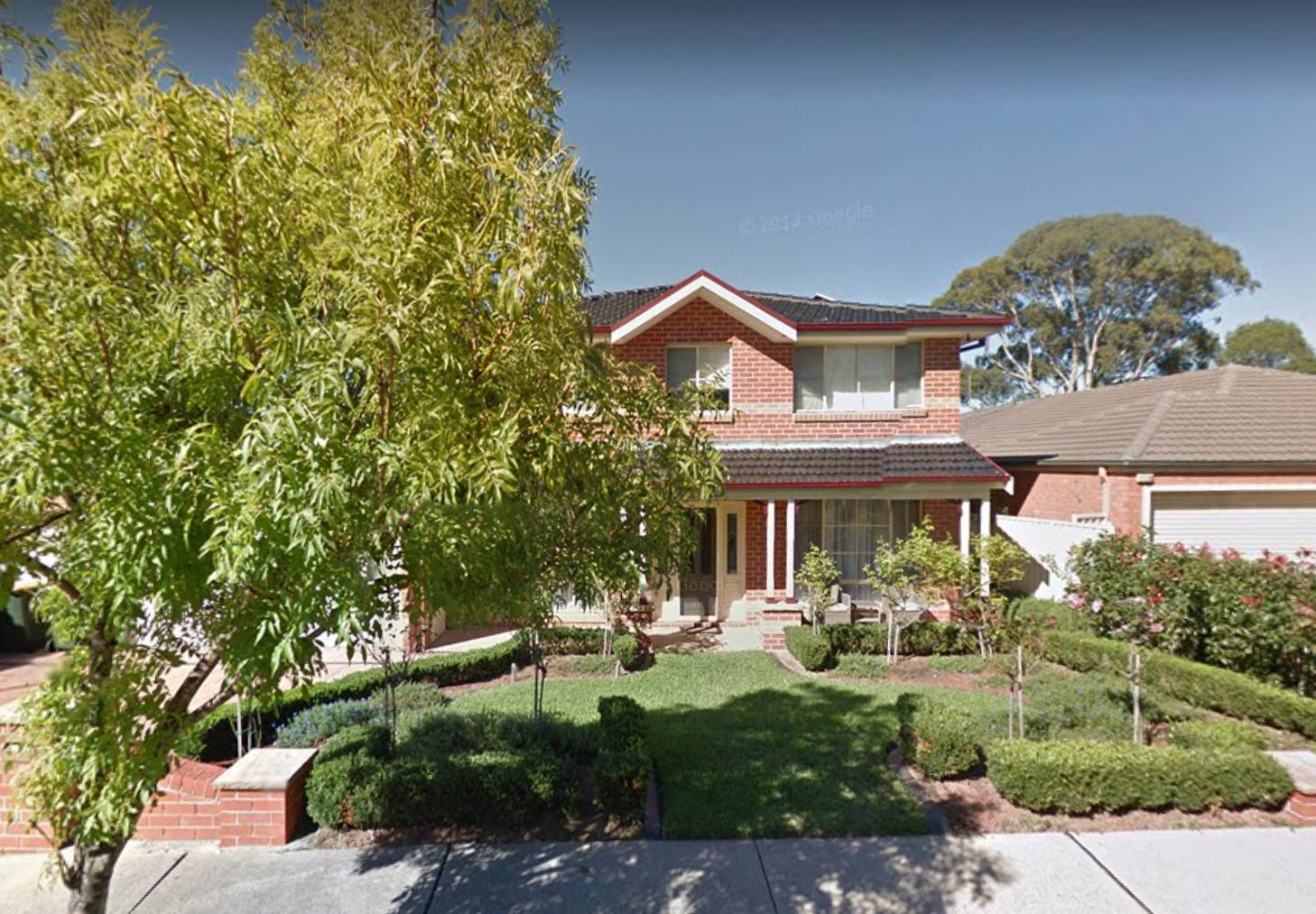 Front view of home in Harrington Park where an attached granny flat was built at the back