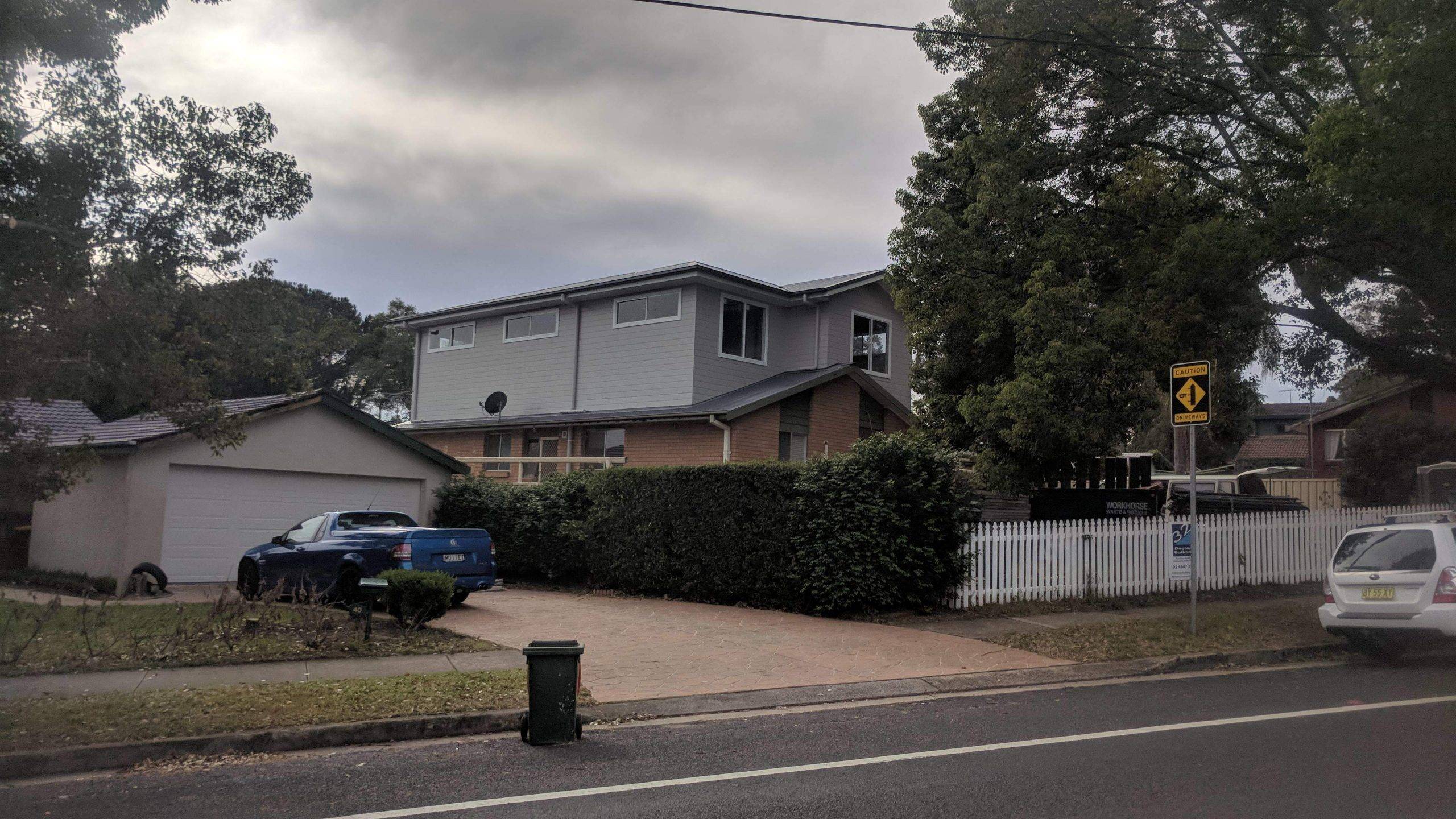 This is a cladded second storey addition completed in Elderslie
