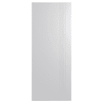 Hume-Internal_Door-HLR270 A plain, rectangular, full-length mirror with a silver frame, standing vertically against a white background.