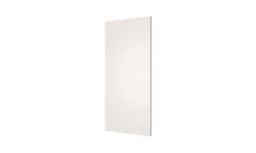 Internal Swing Doors - Standard Inclusions A rectangular, flat white panel is shown standing upright against a plain white background. The panel has smooth edges and a clean, minimalist appearance.