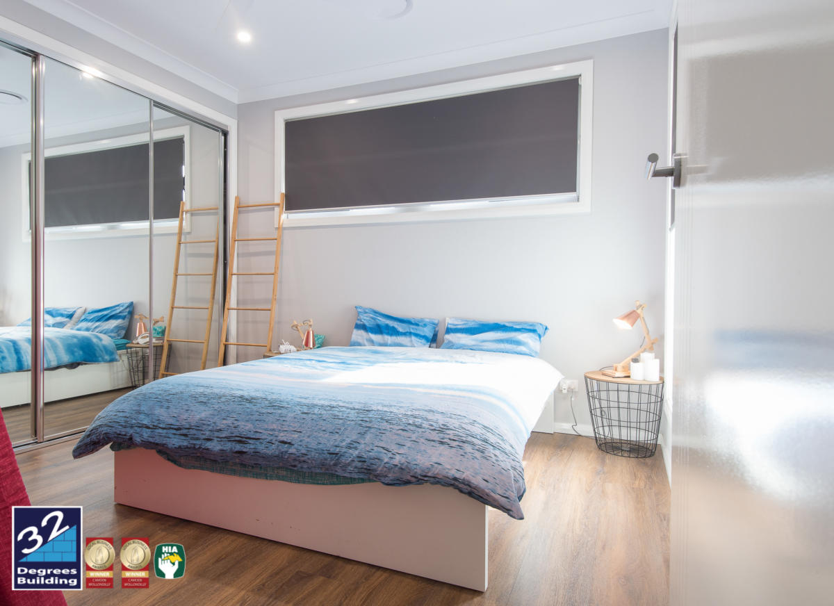 bedroom in ground floor extension