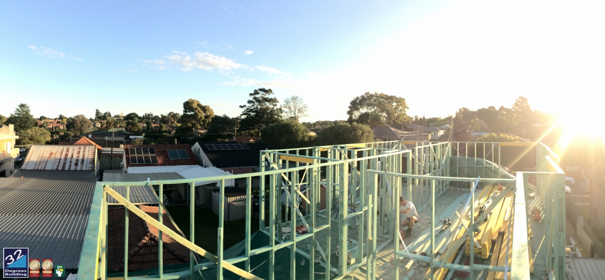 wall frames first floor addition croydon 32 degrees building (6)